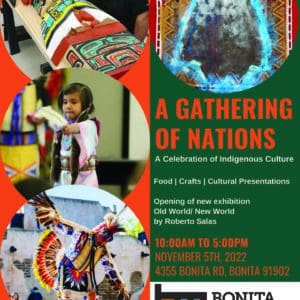 Green And Orange Native American Event Poster