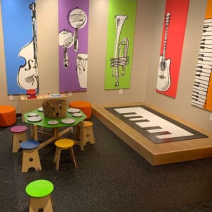 Kids area at Museum of Making Music