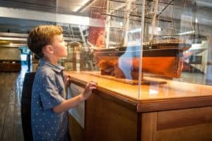 Explore the model ships aboard Star of India and the steam ferry boat Berkeley- all included with general admission.