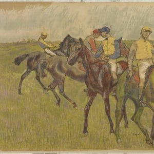 Edgar Degas And August Clot, Before The Race, ca 1895, Color lithograph