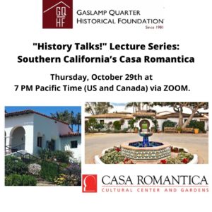 History Talks! Lecture Series Casa Romantica