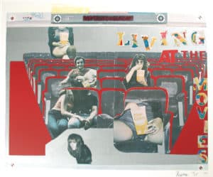 Screenprint by Larry Rivers, Living at the Movies, 1974