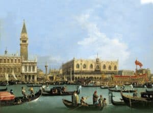Canaletto, Venice: The Bacino di S. Marco on Ascension Day, c.1733–4. Royal Collection Trust / © Her Majesty Queen Elizabeth II 2017