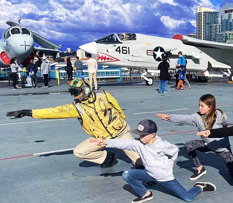 Launchin A Jet Off The Deck Of The USS Midway