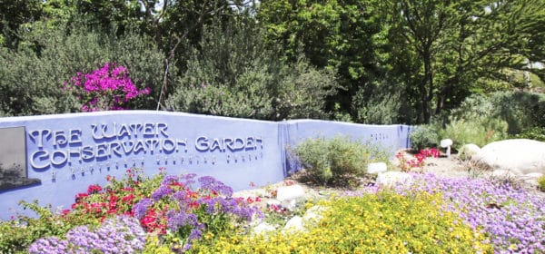 Water Conservation Garden Welcome Sign
