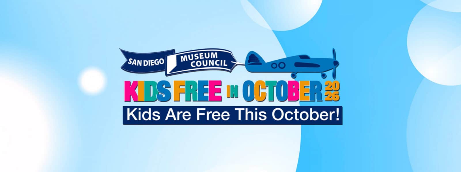 Kids Free In October 2026 Logo Banner