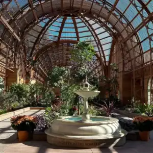 Balboa Park’s Botanical Building & Gardens Interir Fountain