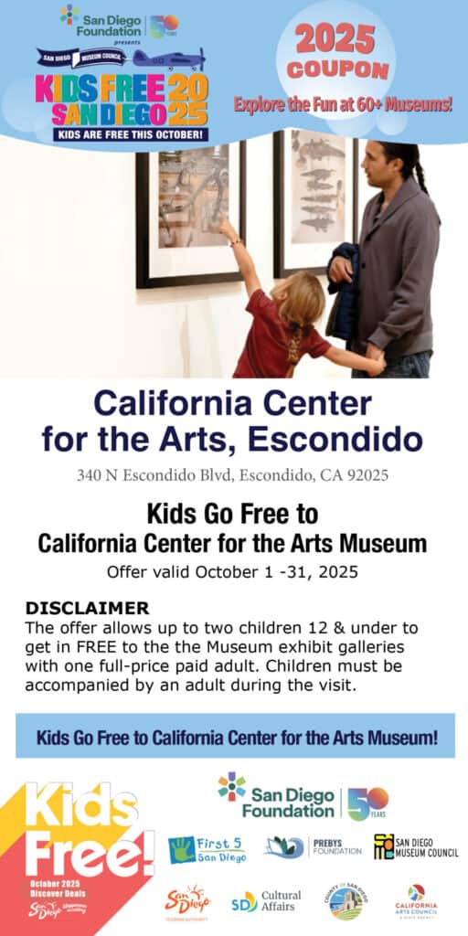 Center For The Arts Kids Free Coupon 2024