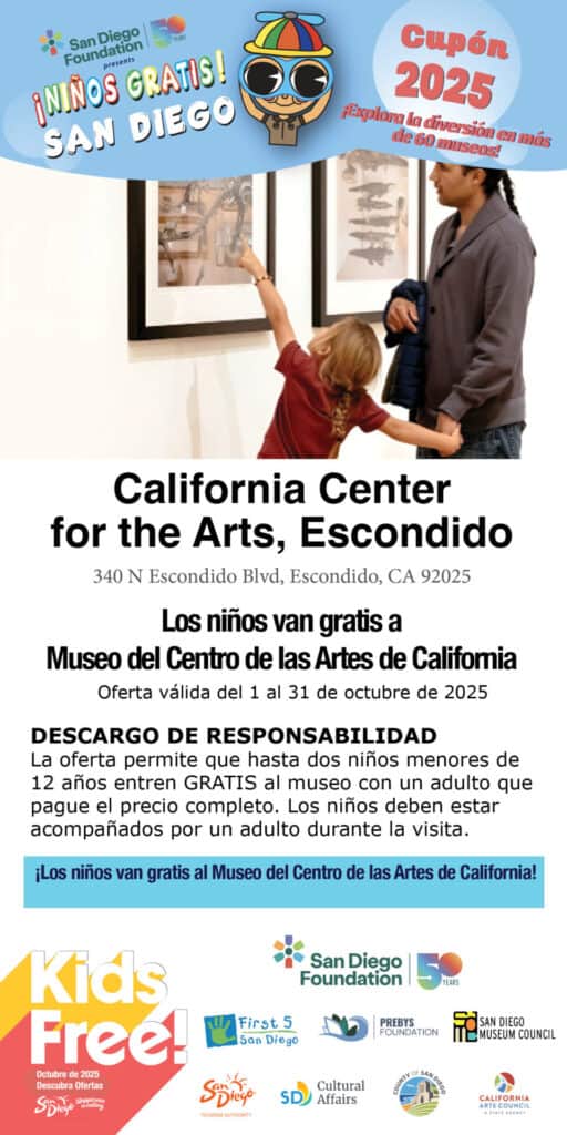 Center For The Arts Spanish Kids Free Coupon 2025