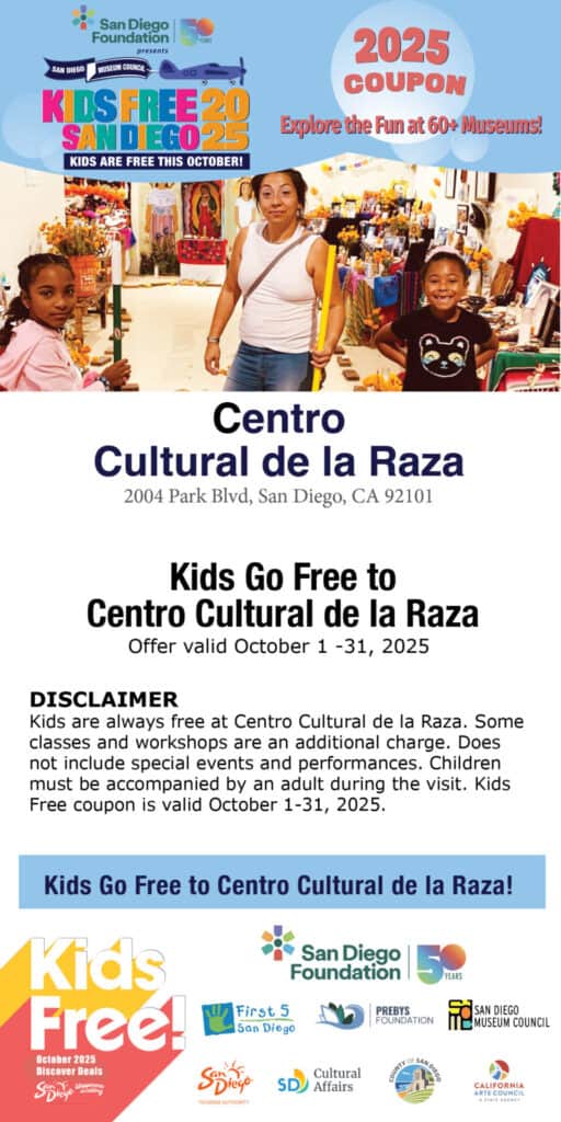Centro Cultural De La Raza Kids Free 2025 Coupon