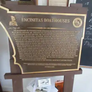 Encinitas Boathouses Plaque
