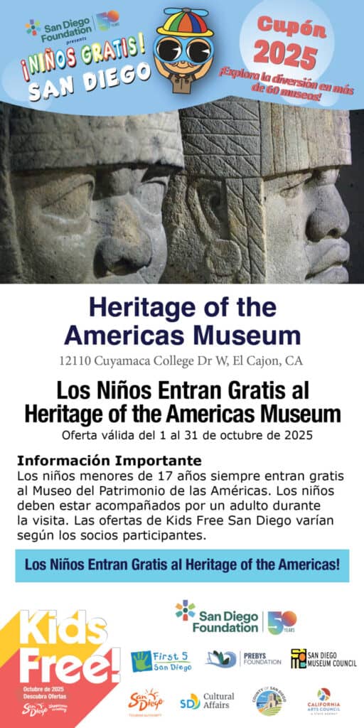 Heritage Of The Americas Museum Spanish Kids Free 2025 Coupon