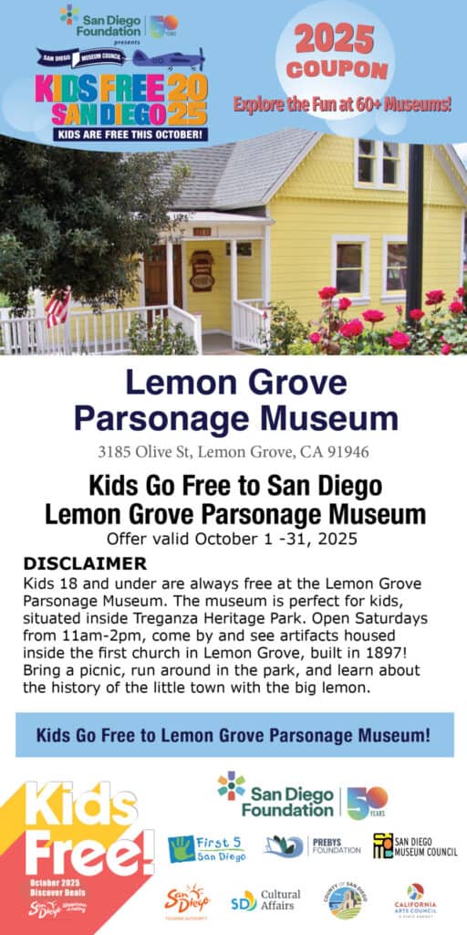 Lemon Grove Kids Free 2025 Coupon