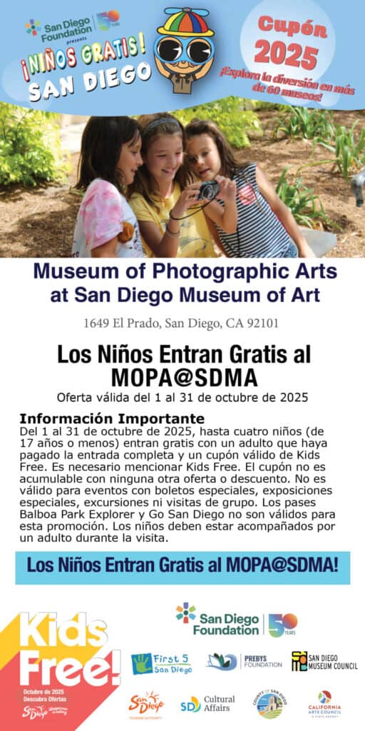 MOPA@SDMA Spanish Kids Free 2025 Coupon