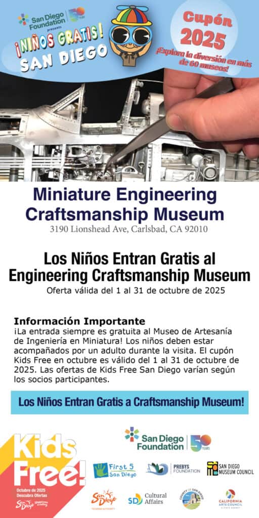 Miniature Engineering Museum Spanish Kids Free 2025 Coupon