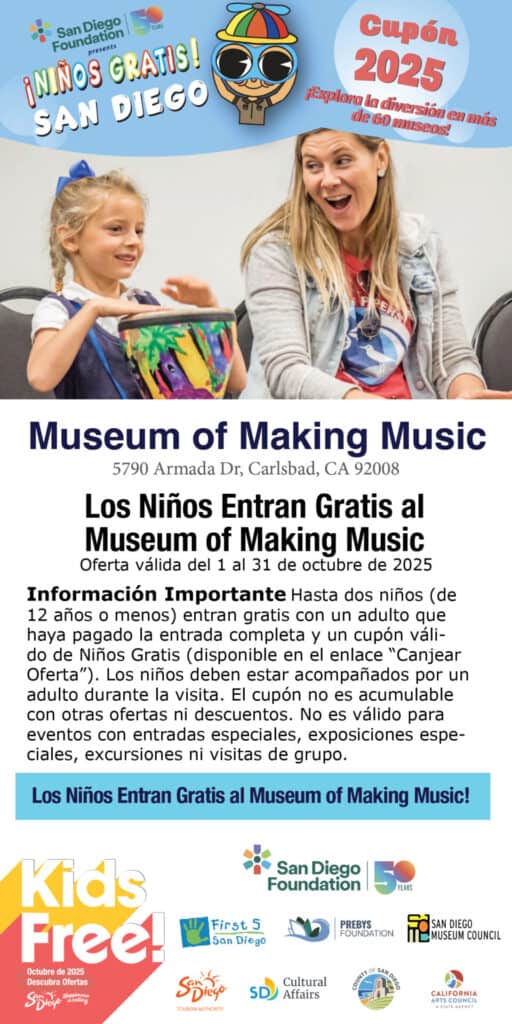 Museum Of Making Music Spanish Kids Free 2025 Coupon