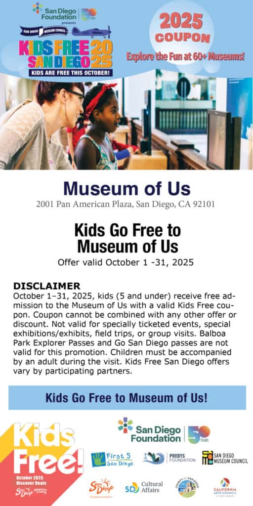 Museum Of Us Kids Free 2025 Coupon