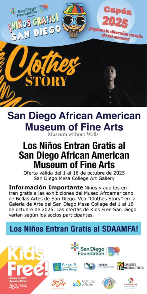 SD African American Museum Of Fine Arts Spanish Kids Free 2025 Coupon
