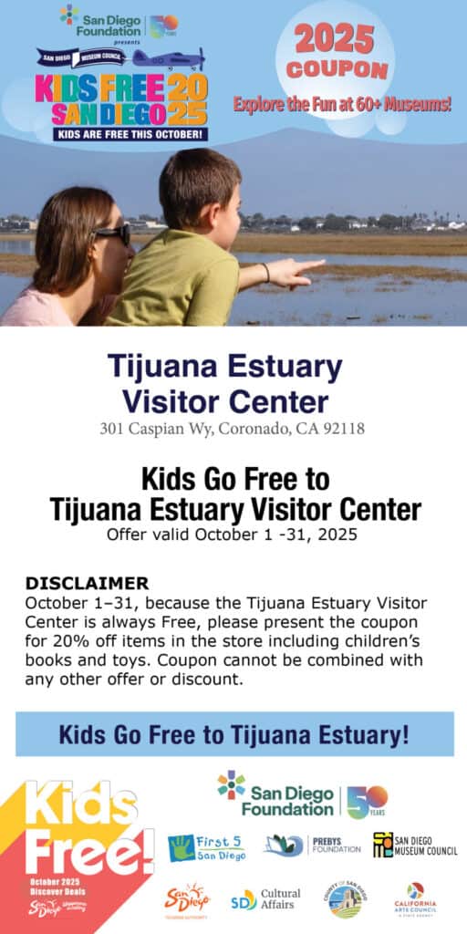 Tijuana Estuary Kids Free 2025 Coupon