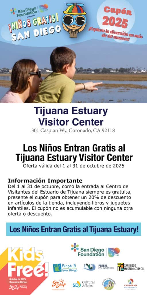 Tijuana Estuary Spanish Kids Free 2025 Coupon