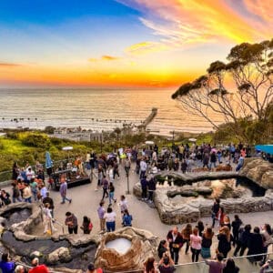 Birch Aquarium Tide Pool Plaza Sunset (2)