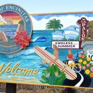 Encinitas Welcome Sign