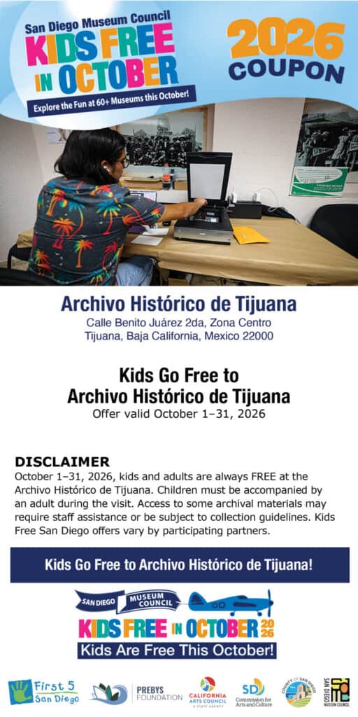 Archivo Historico De Tijuana Kids Free Coupon 2026