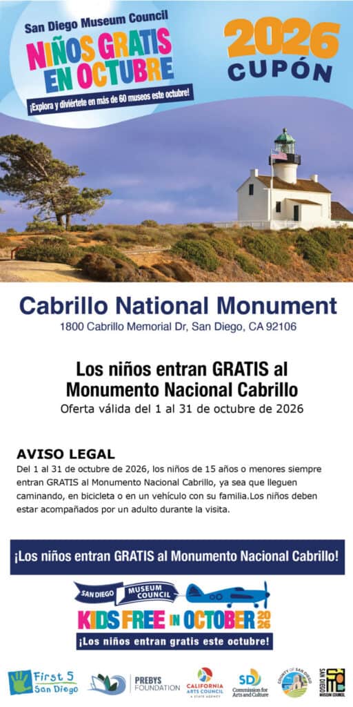 Cabrillo Spanish Kids Free Coupon 2026