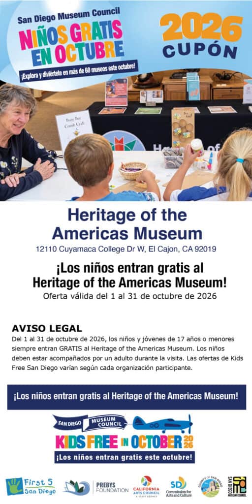 Heritage Museum Spanish Kids Free Coupon 2026