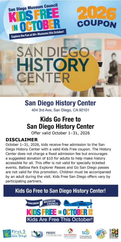 History Center Kids Free Coupon 2026