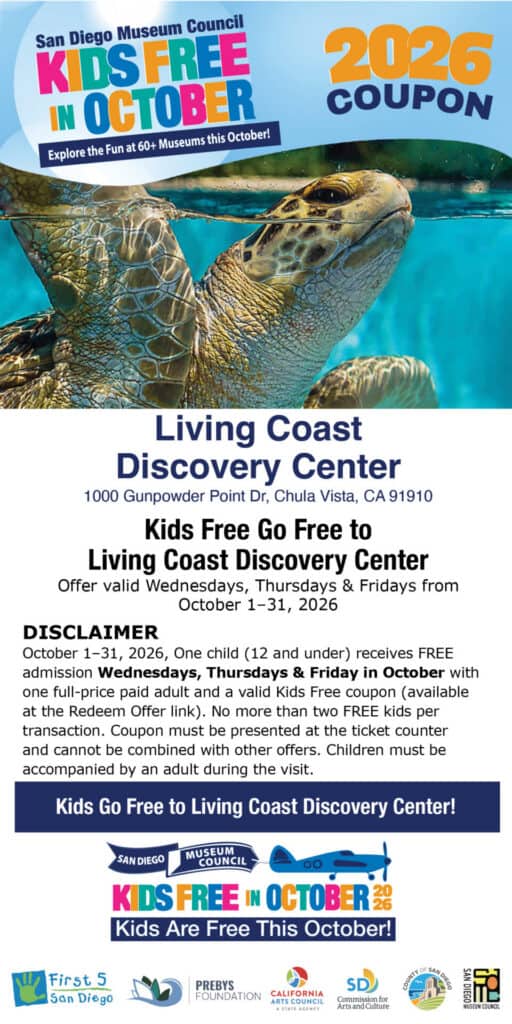 Living Coast Kids Free Coupon 2026