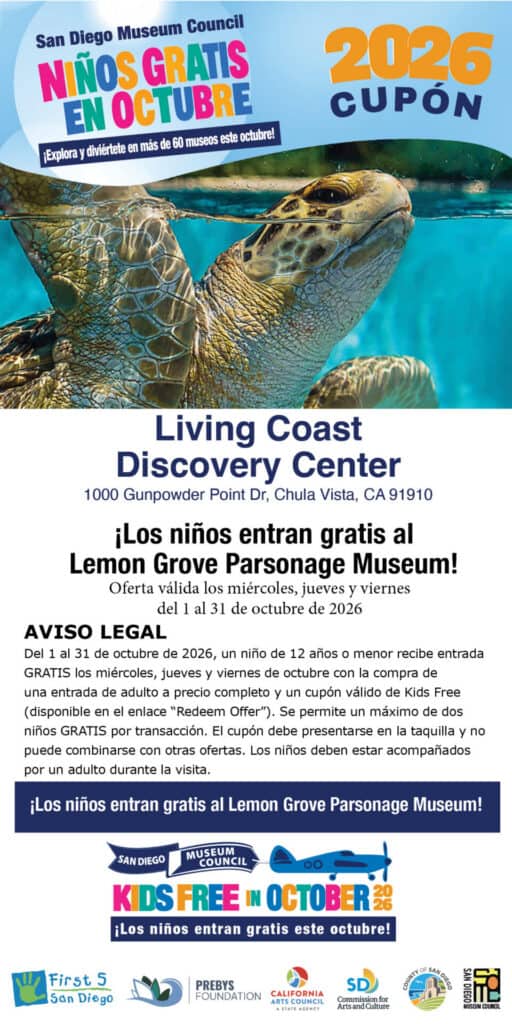 Living Coast Spanish Kids Free Coupon 2026