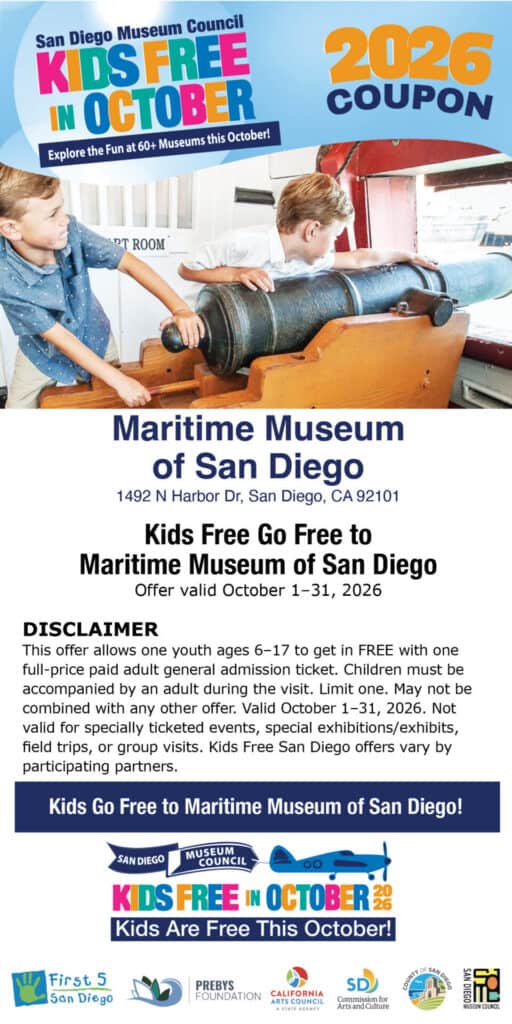 Maritime Museum Kids Free Coupon 2026