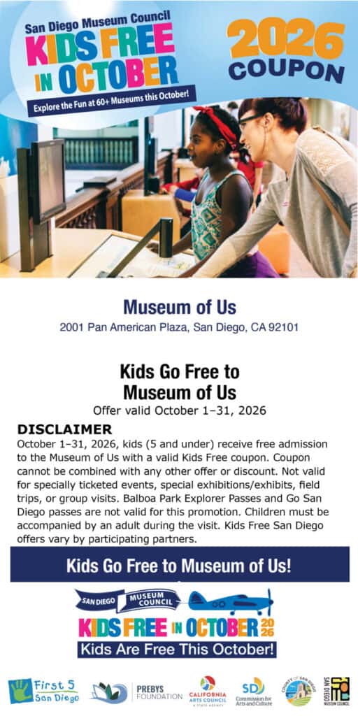 Museum Of Us Kids Free Coupon 2026