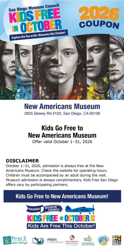 New Americans Museum Kids Free Coupon 2026