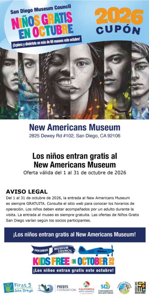 New Americans Museum Spanish Kids Free Coupon 2026