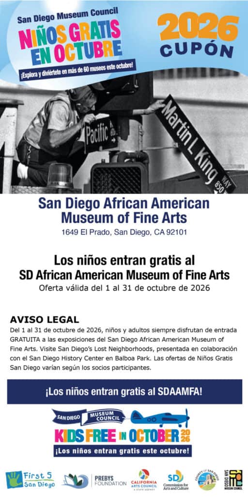 Sd African American Museum Of Fine Arts Spanish Kids Free Coupon 2026