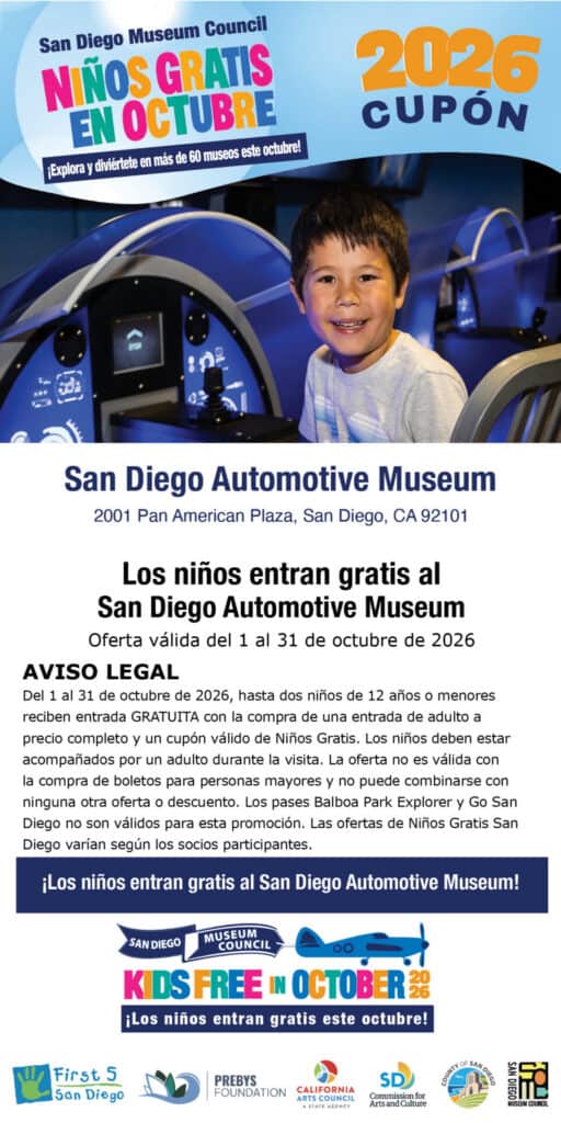 Sd Air & Space Museum Spanish Kids Free Coupon 2026