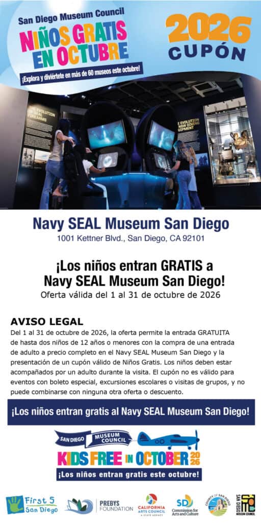 Seal Museum Spanish Kids Free Coupon 2026